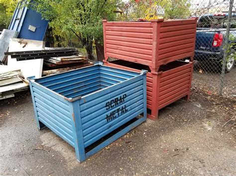 used metal box|used metal bins for sale.